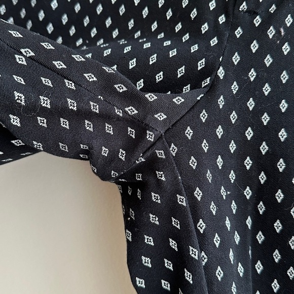 GAP Signature Skinny Ankle Pants, Black and White Diamond Print Pants, Size 10 - Picture 10 of 16